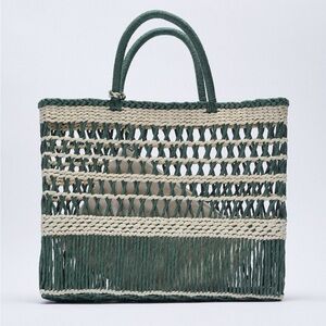 NWOT ZARA SHOPPER TRENZADO
